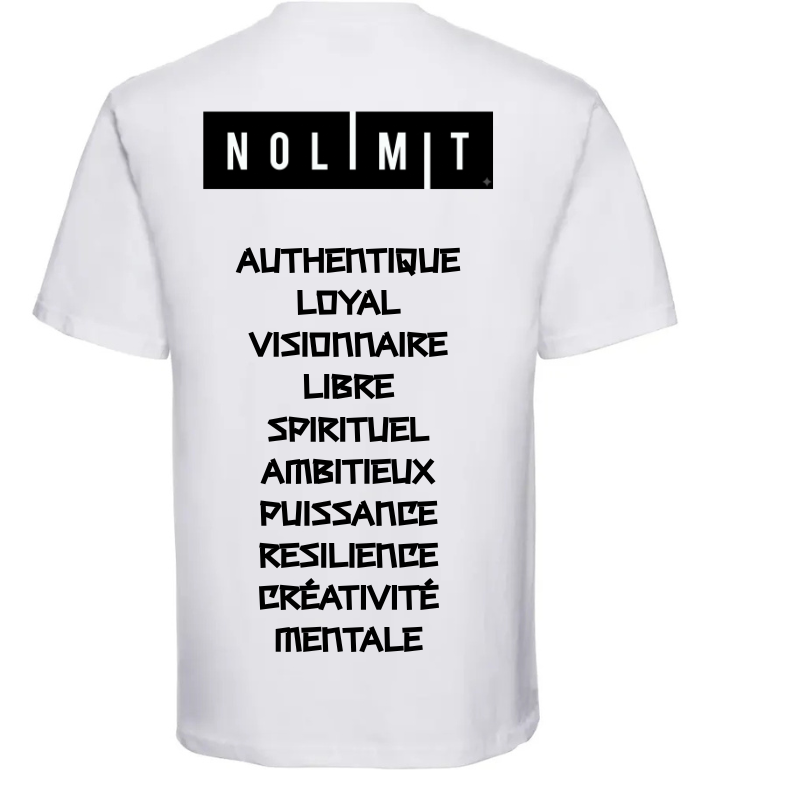 T-shirt NOLIMIT / limited édition - White