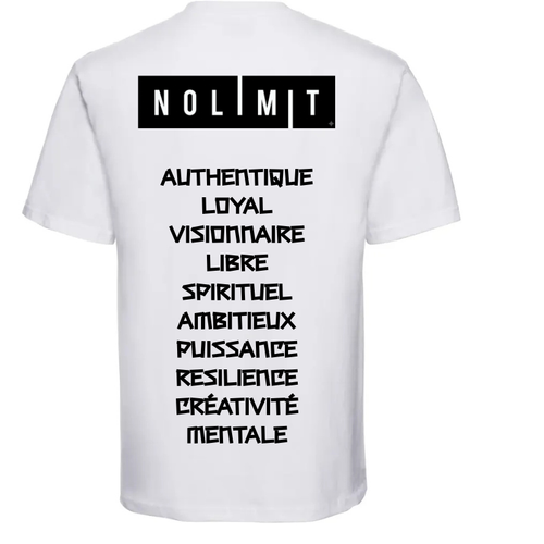 T-shirt NOLIMIT / limited édition - White