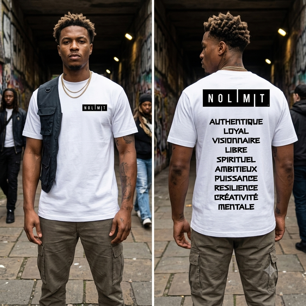 T-shirt NOLIMIT / limited édition - White